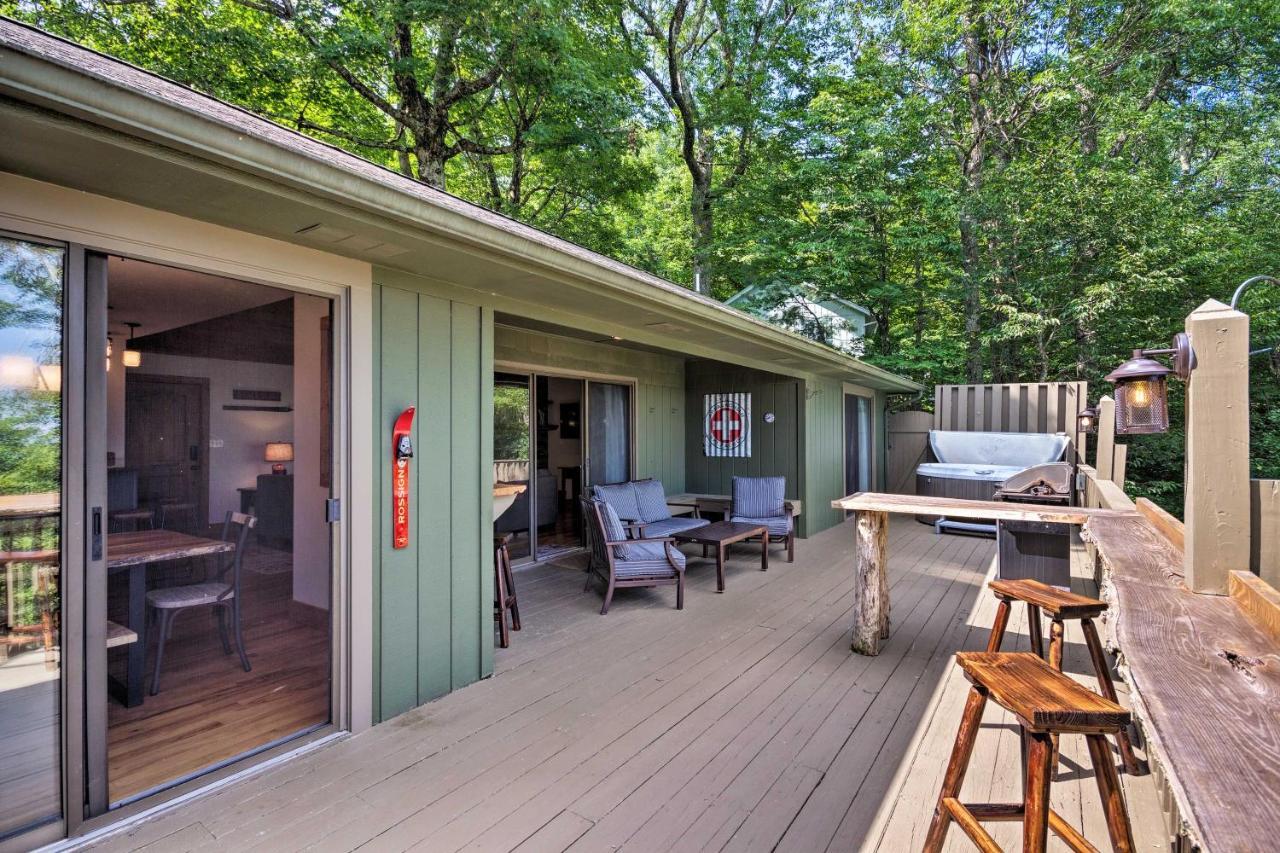 Cabin With Hot Tub And Mountain Views Less Than 5 Mi To Boone بيوينغ روك المظهر الخارجي الصورة